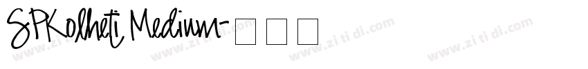SPKolheti Medium字体转换